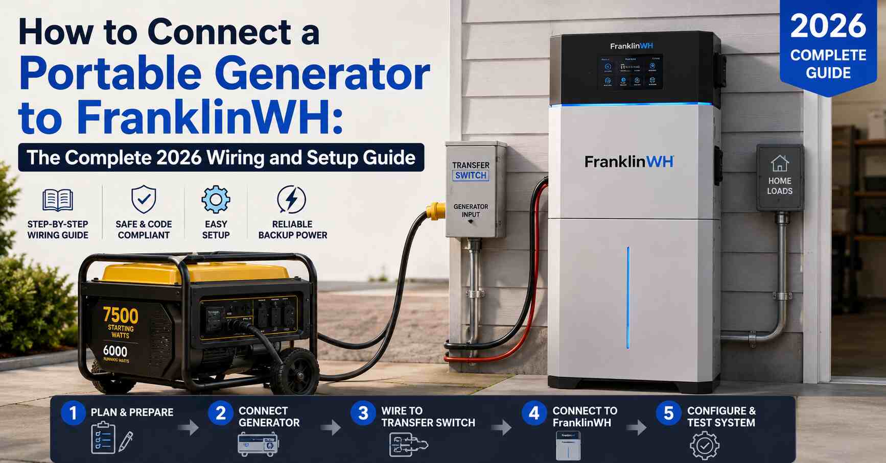 How to Connect a Portable Generator to FranklinWH