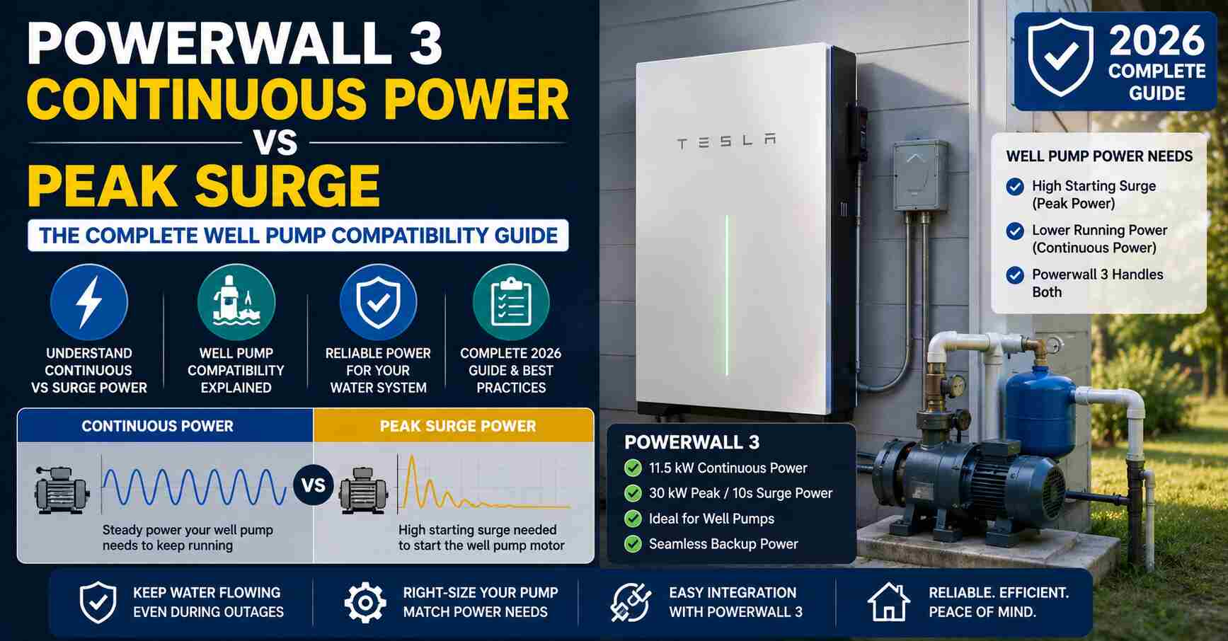 Powerwall 3 Continuous Power vs Peak Surge