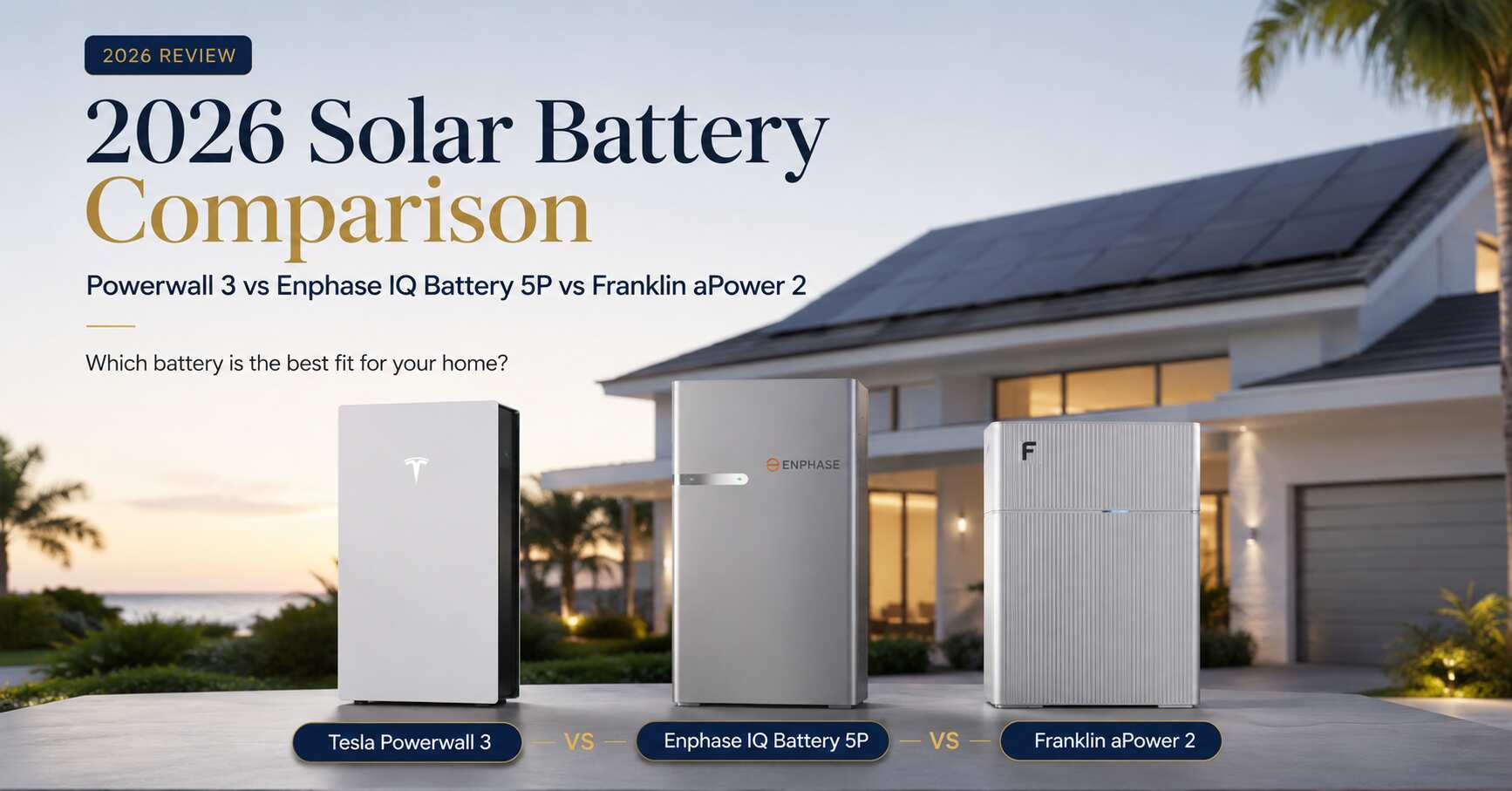 Powerwall 3 vs Enphase 5P vs Franklin aPower 2