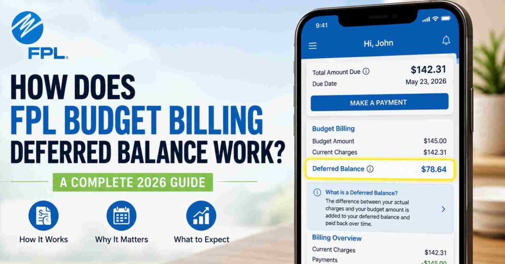 Where to find your FPL deferred balance in the FPL mobile app account dashboard