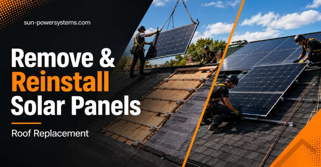 How to Remove and Reinstall Solar Panels for Roof Replacement