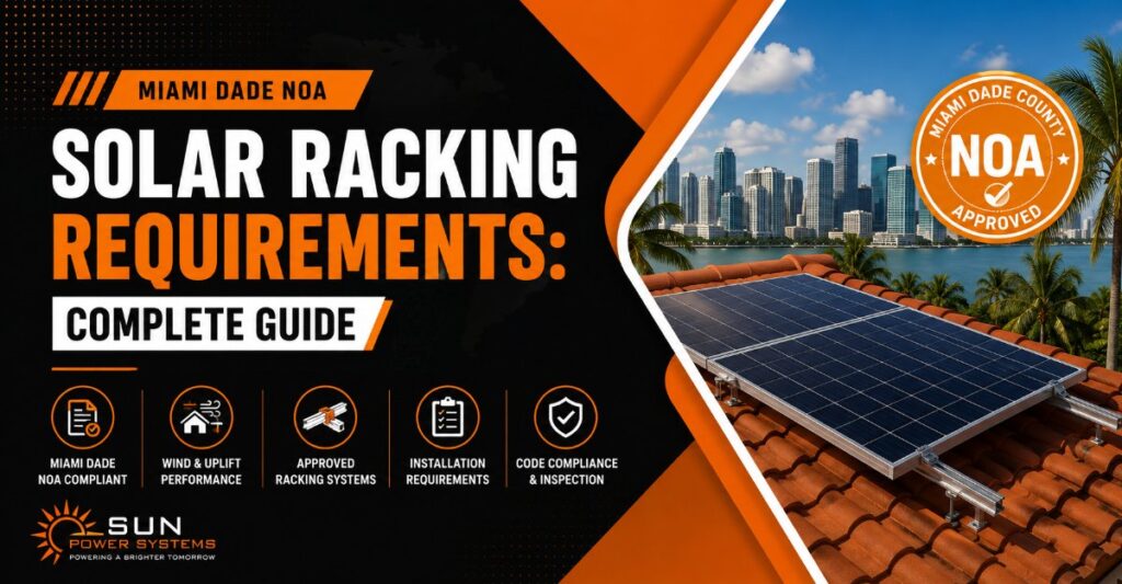 Miami Dade NOA Solar Racking Requirements Complete Guide