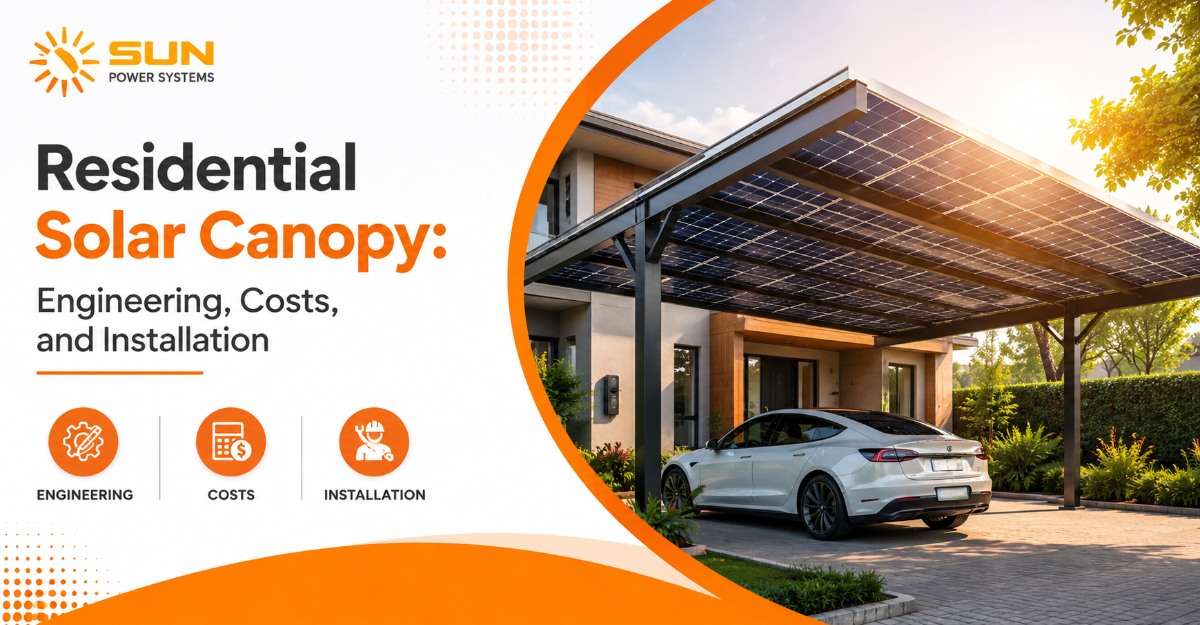 Residential Solar Canopy Engineering, Costs, and Installation