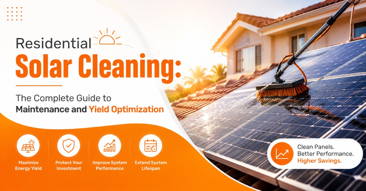 Residential Solar Cleaning The Complete Guide to Maintenance and Yield Optimization