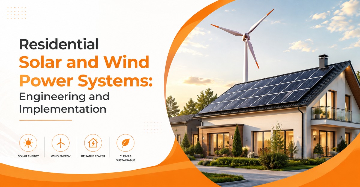 Residential Solar and Wind Power Systems Engineering and Implementation