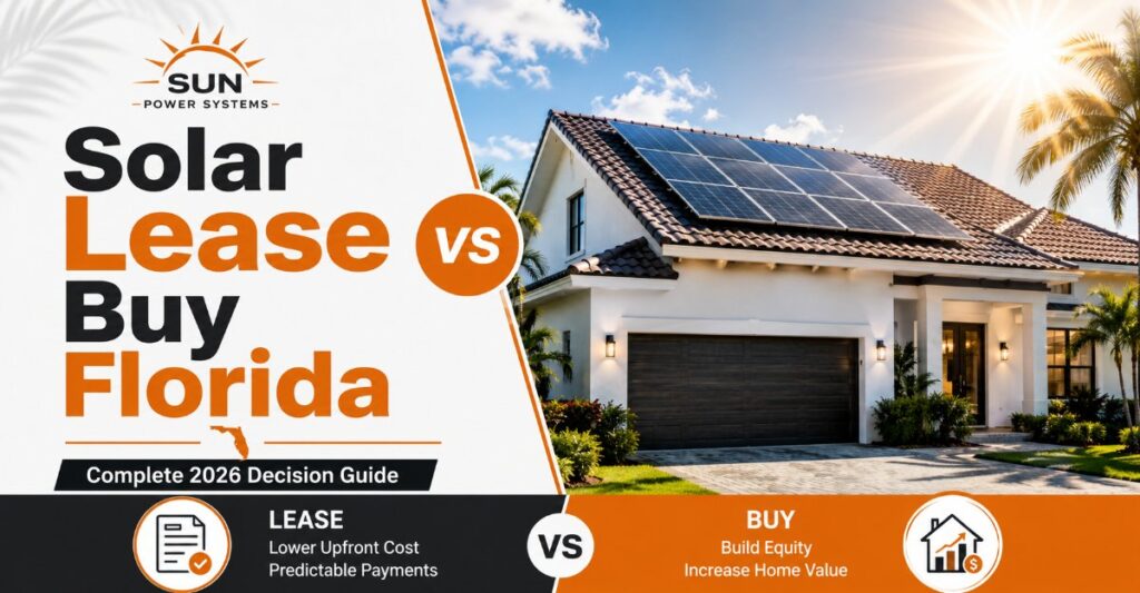 Solar Lease vs Buy Florida Complete 2026 Decision Guide