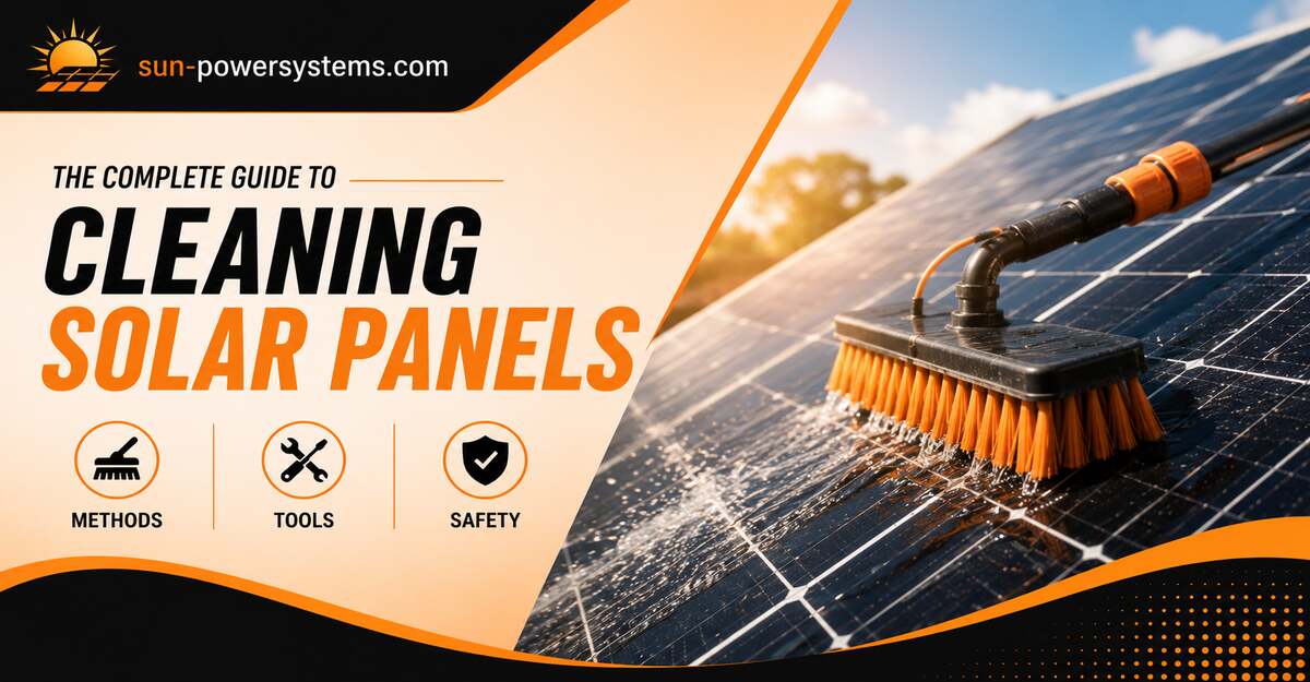 The Complete Guide to Cleaning Solar Panels Methods, Tools, and Safety