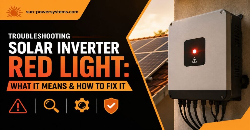 Troubleshooting a Solar Inverter Red Light What It Means and How to Fix It