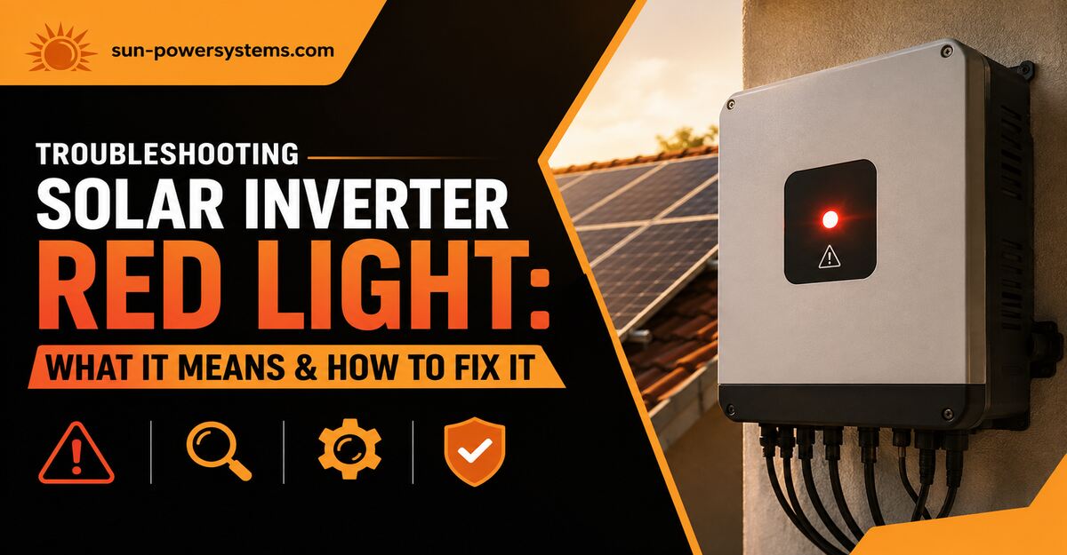 Troubleshooting a Solar Inverter Red Light What It Means and How to Fix It