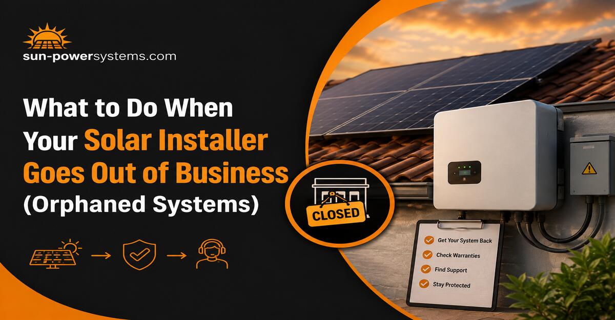 What to Do When Your Solar Installer Goes Out of Business (Orphaned Systems)