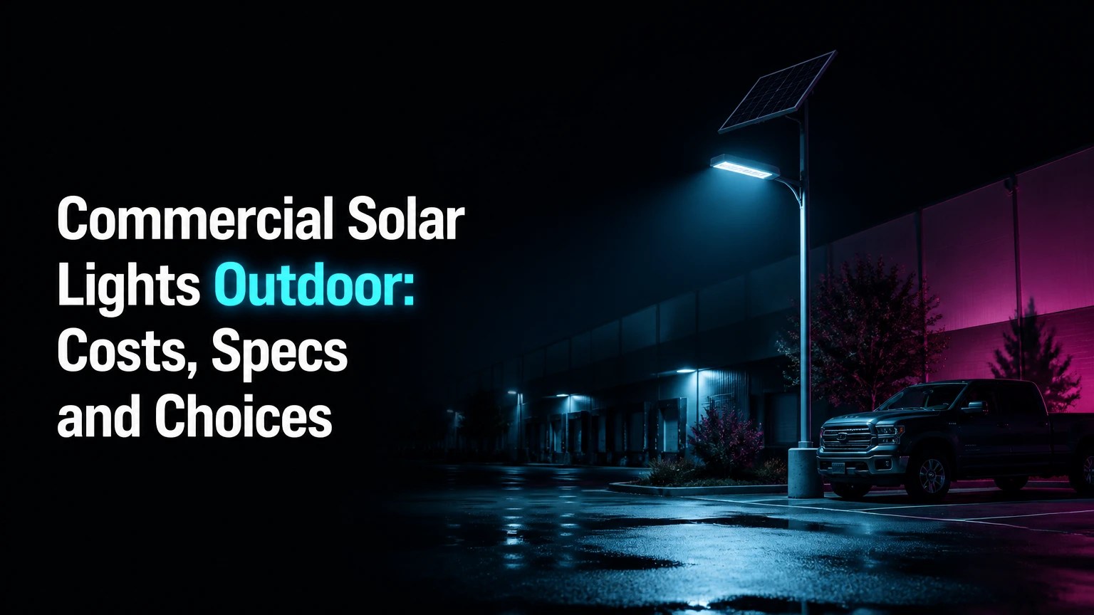 Commercial Solar Lights Outdoor: Costs, Specs and Choices