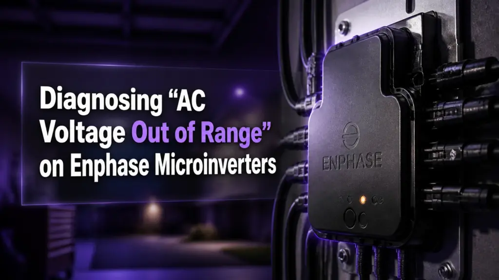 diagnosing ac voltage out of range on enphase microinverters