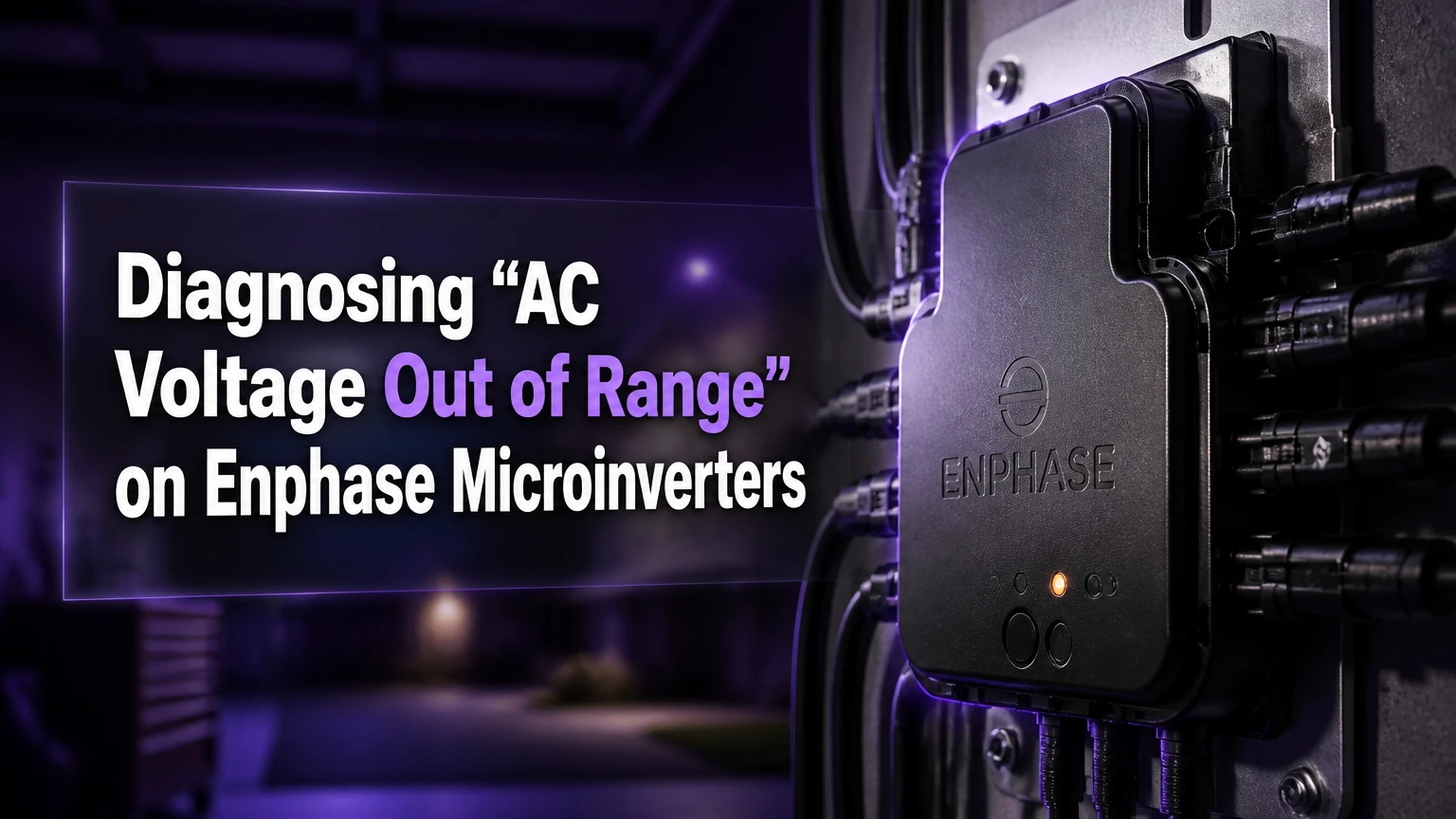 diagnosing ac voltage out of range on enphase microinverters