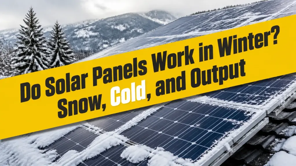 Do Solar Panels Work in Winter? Snow, Cold, and Output