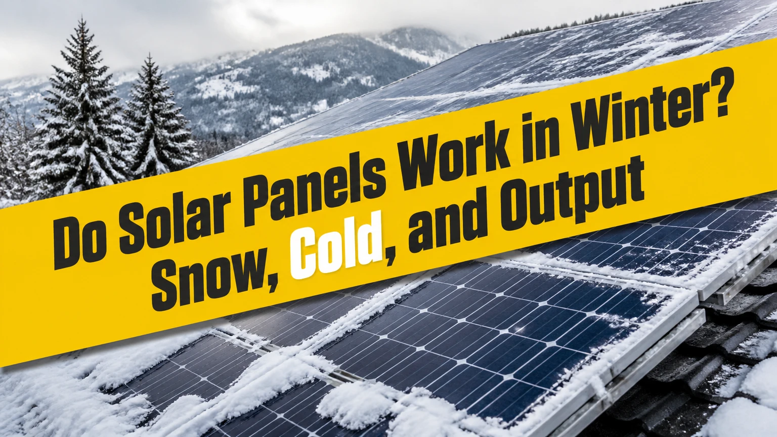 Do Solar Panels Work in Winter? Snow, Cold, and Output