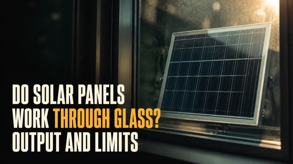 Do Solar Panels Work Through Glass? Output and Limits