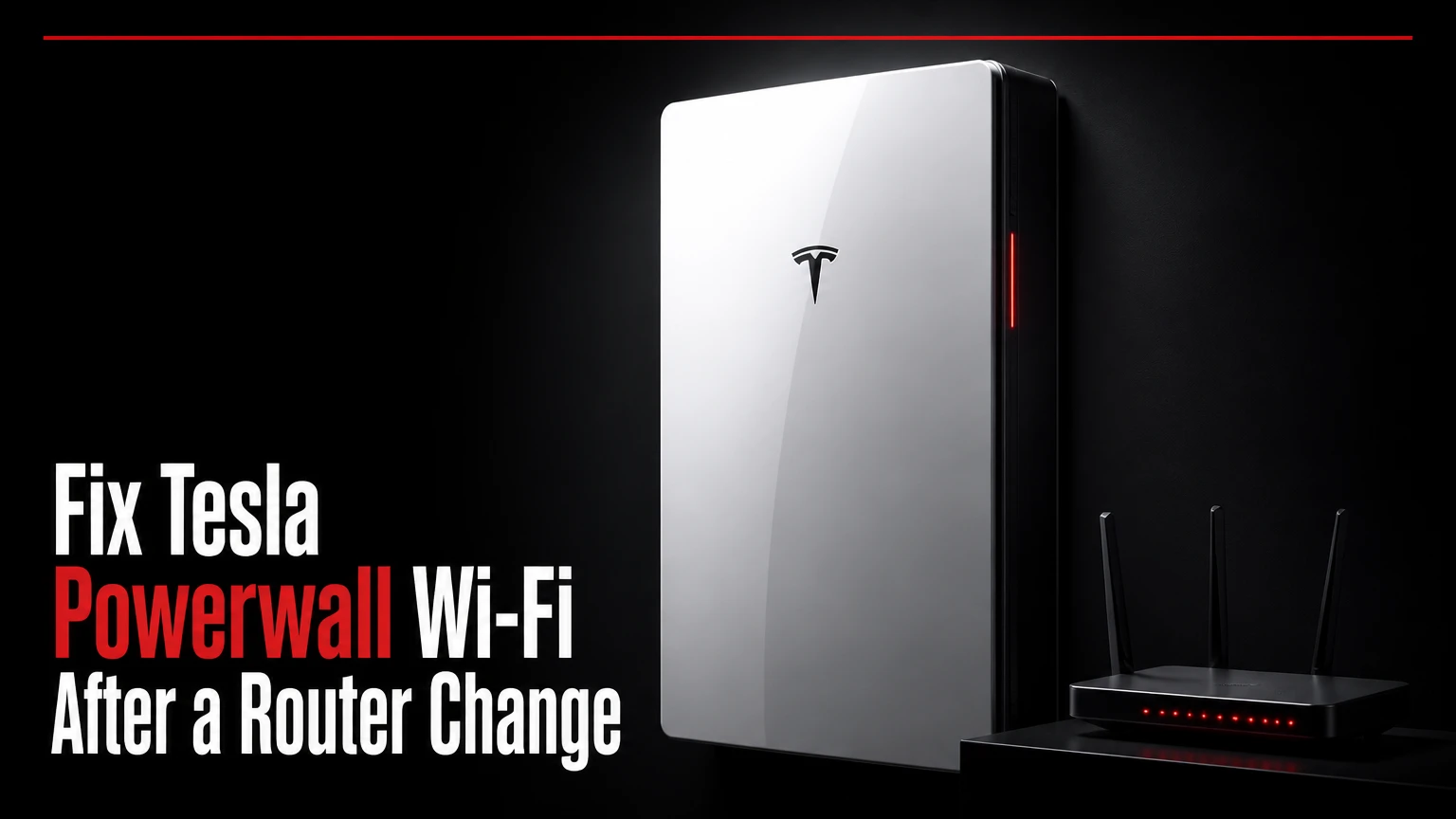 fix tesla powerwall wi fi after a router change