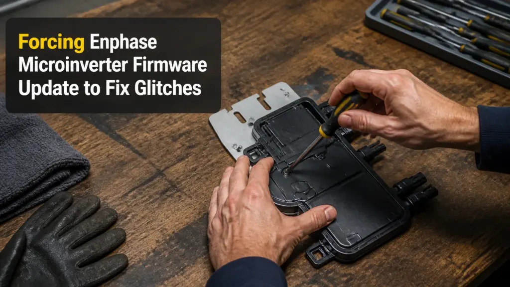 forcing enphase microinverter firmware update to fix glitches