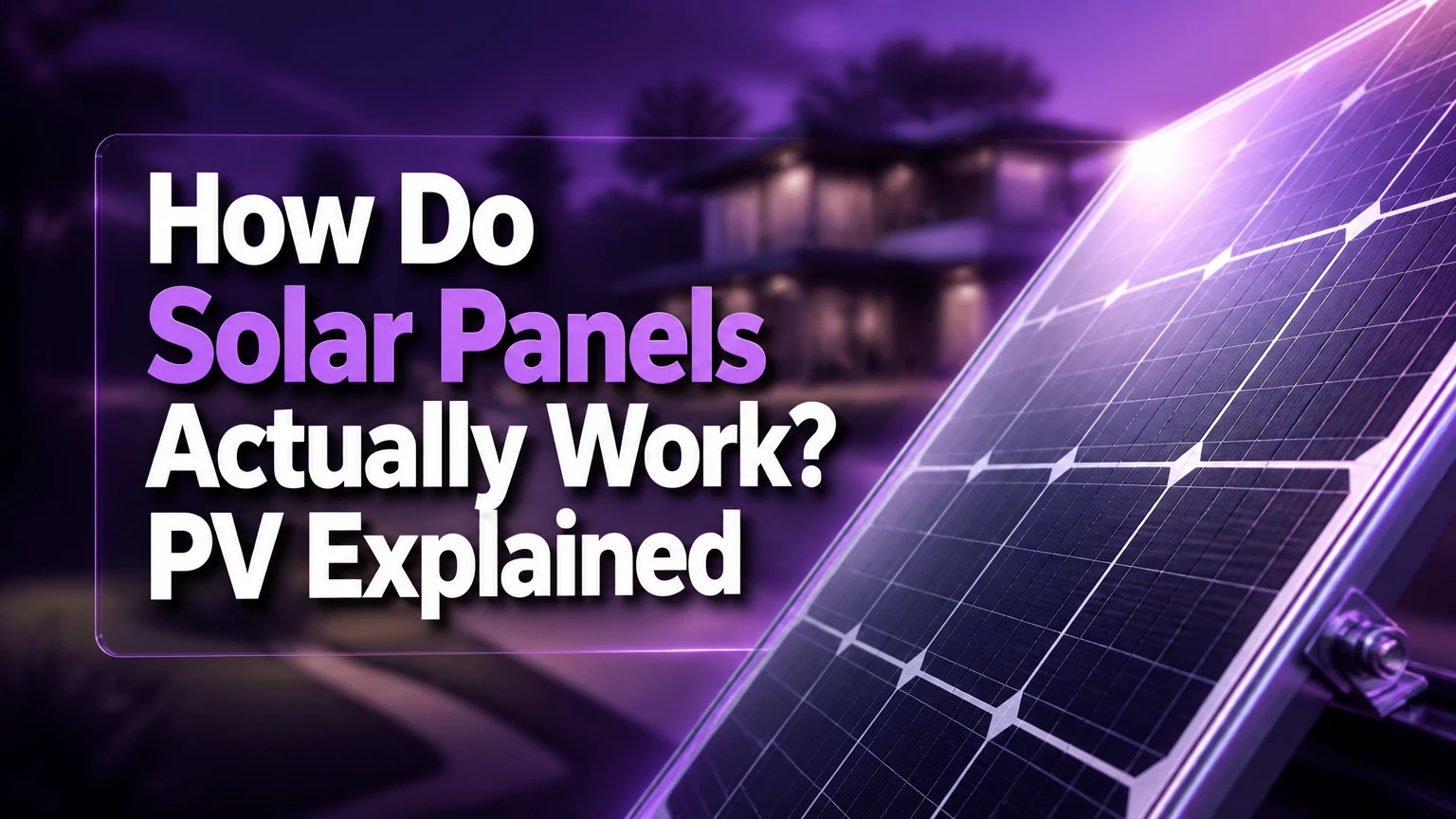 How Do Solar Panels Actually Work? PV Explained