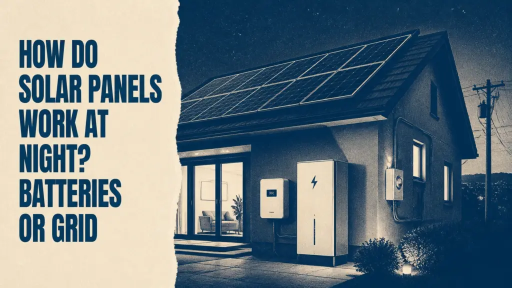 How Do Solar Panels Work at Night? Batteries or Grid
