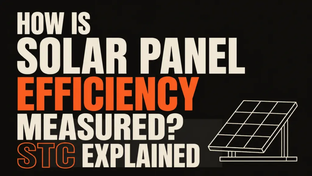 How Is Solar Panel Efficiency Measured? STC Explained