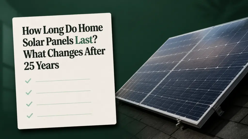 How Long Do Home Solar Panels Last? What Changes After 25 Years