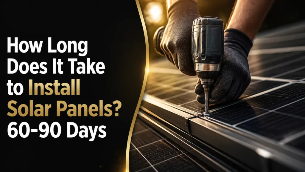 How Long Does It Take to Install Solar Panels? 60-90 Days