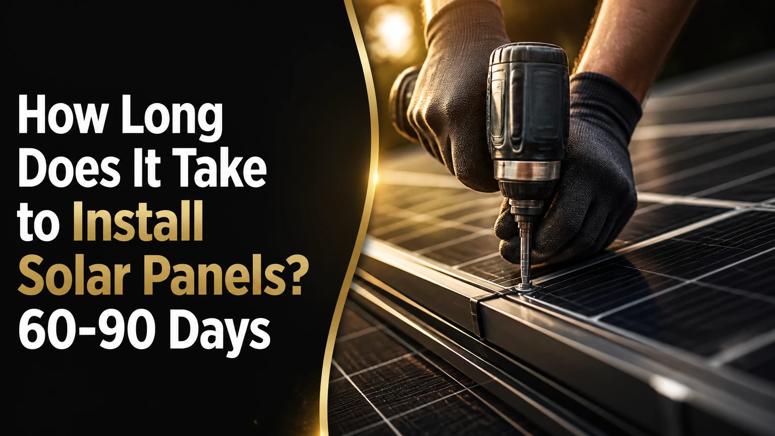 How Long Does It Take to Install Solar Panels? 60-90 Days