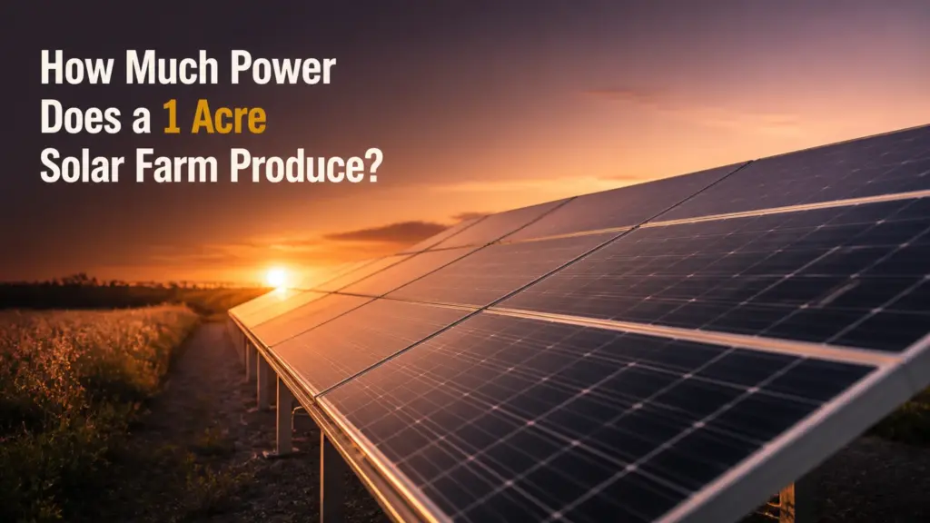 How Much Power Does a 1 Acre Solar Farm Produce?