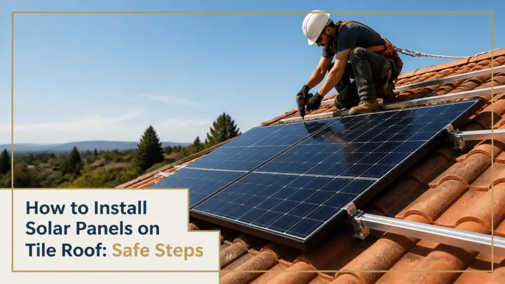 How to Install Solar Panels on Tile Roof: Safe Steps