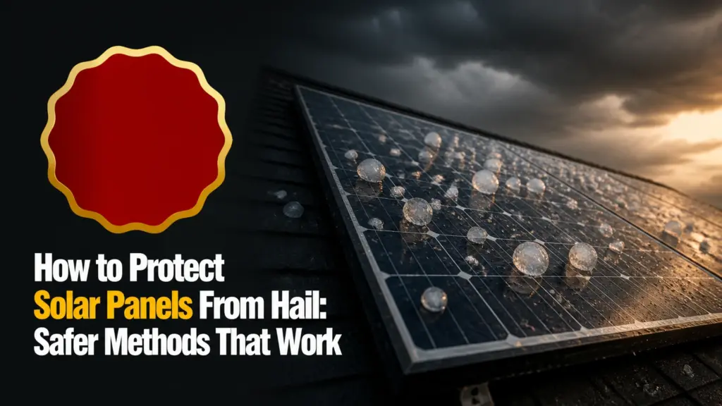 How to Protect Solar Panels From Hail: Safer Methods That Work