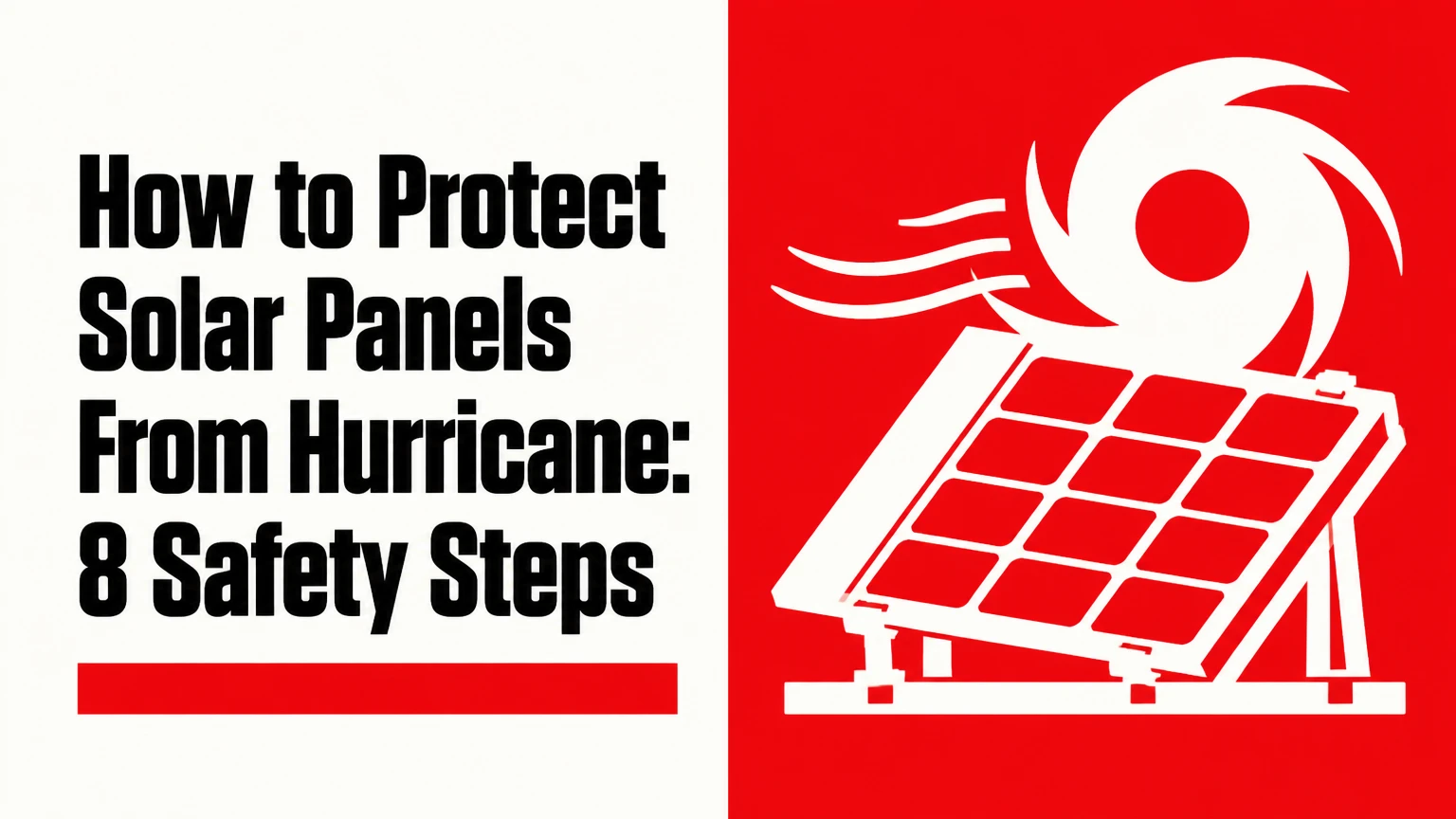 How to Protect Solar Panels From Hurricane: 8 Safety Steps