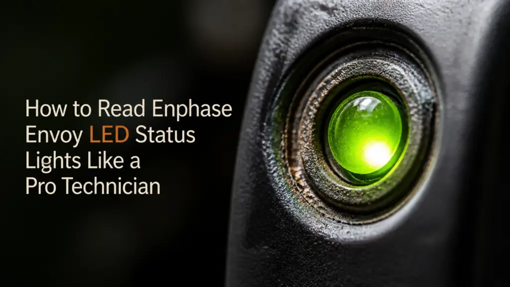 how to read enphase envoy led status lights like a pro technician
