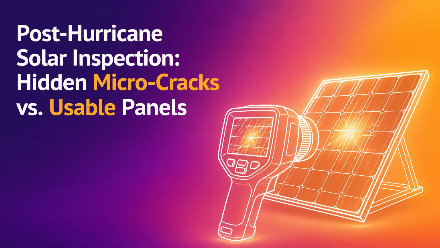 post hurricane solar inspection hidden micro cracks vs usable panels