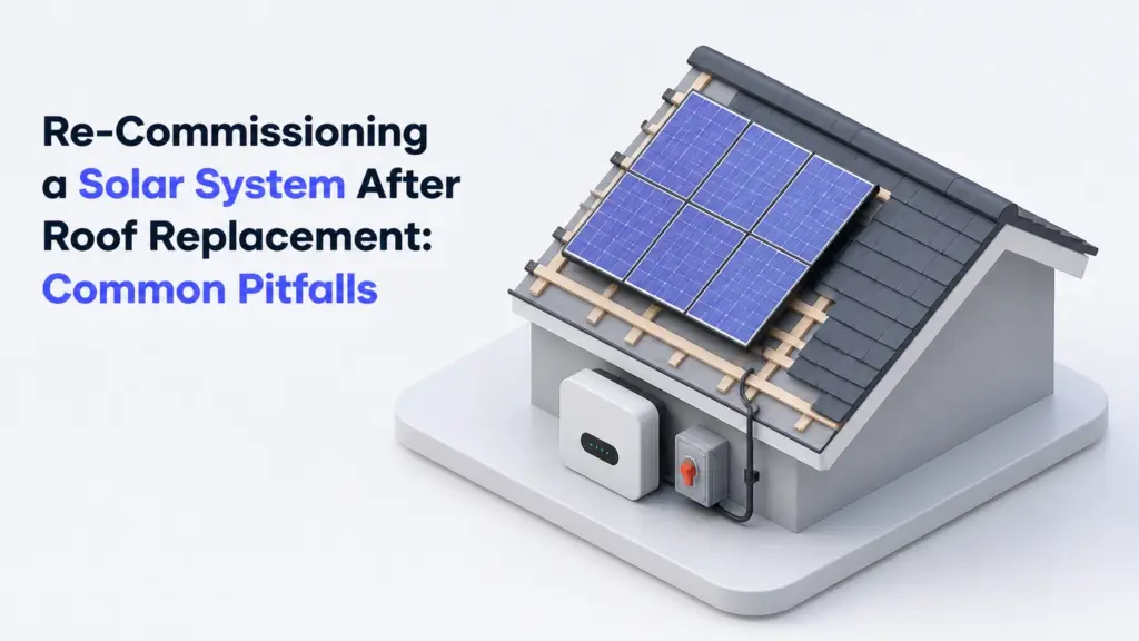 re commissioning a solar system after a roof replacement common pitfalls