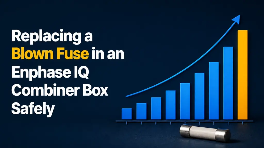 replacing a blown fuse in an enphase iq combiner box safely