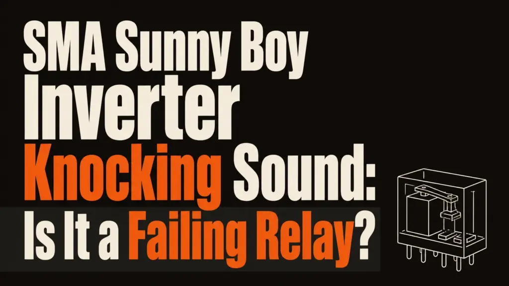sma sunny boy inverter knocking sound is it a failing relay
