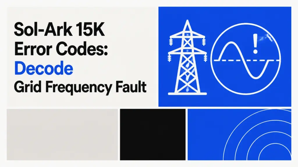 sol ark 15k error codes decode grid frequency fault