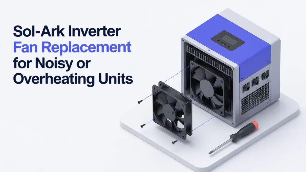 sol ark inverter fan replacement for noisy or overheating units