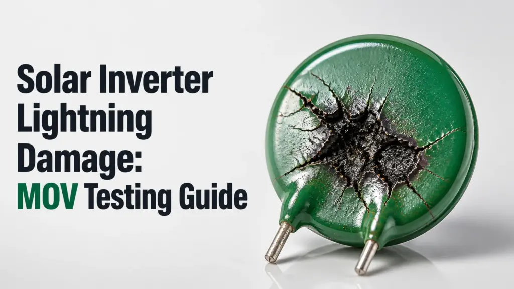 solar inverter lightning damage mov testing guide