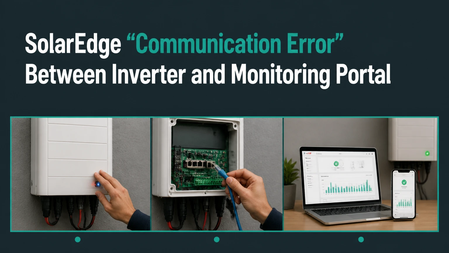 solaredge communication error between inverter and monitoring portal