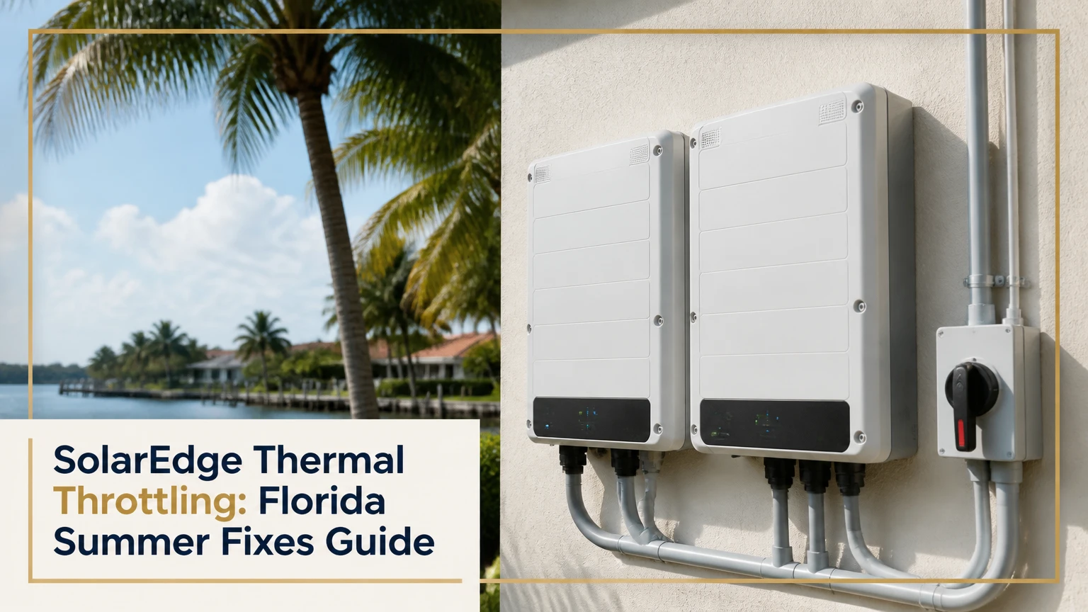 solaredge thermal throttling florida summer fixes guide
