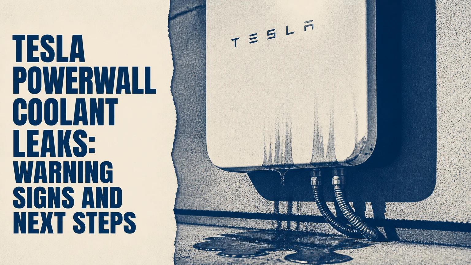tesla powerwall coolant leaks warning signs and next steps