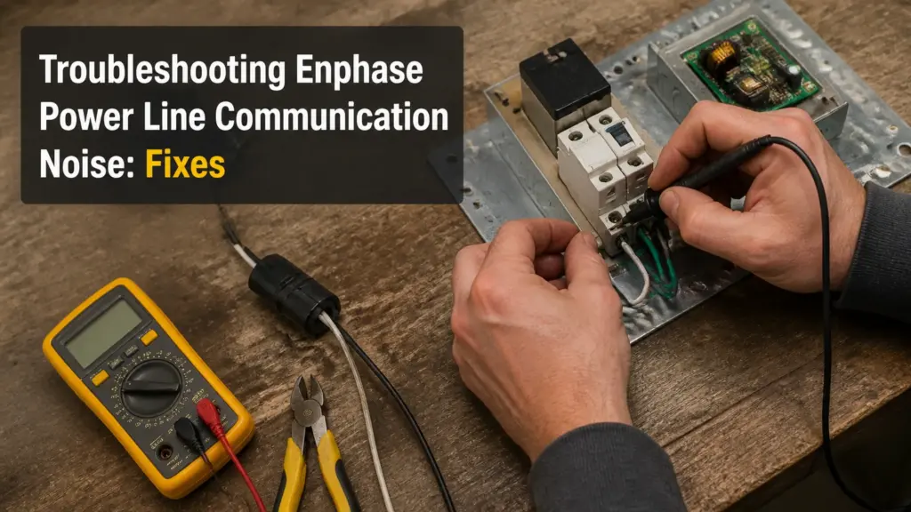troubleshooting enphase power line communication noise fixes