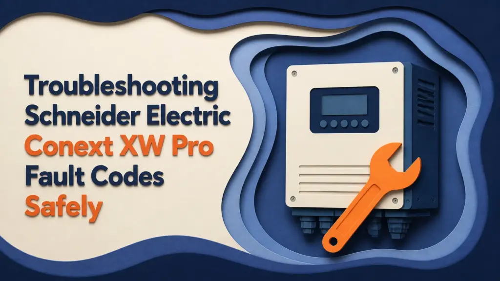troubleshooting schneider electric conext xw pro fault codes safely