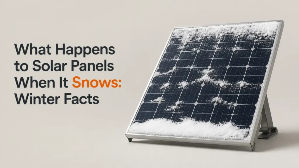 What Happens to Solar Panels When It Snows: Winter Facts