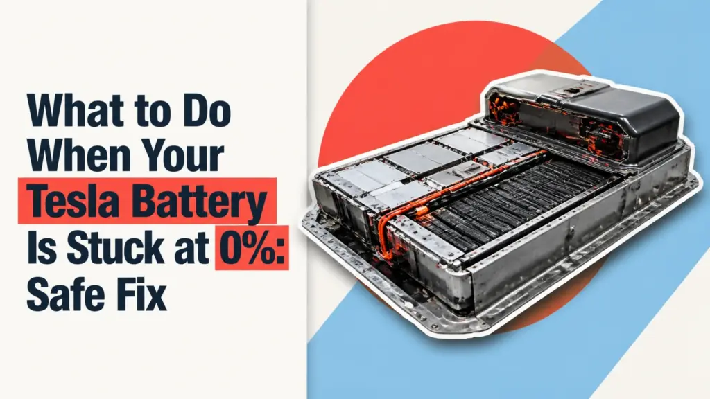 what to do when your tesla battery is stuck at 0 safe fix