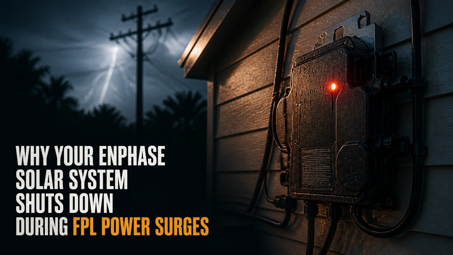 why your enphase solar system shuts down during fpl power surges