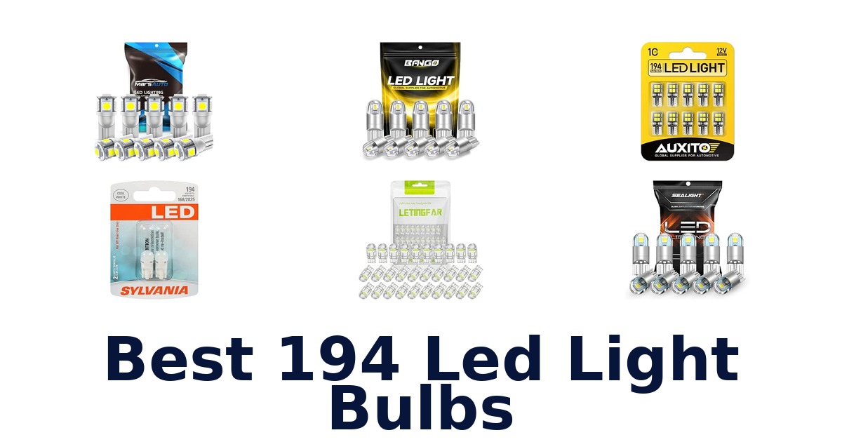 Best 194 Led Light Bulbs