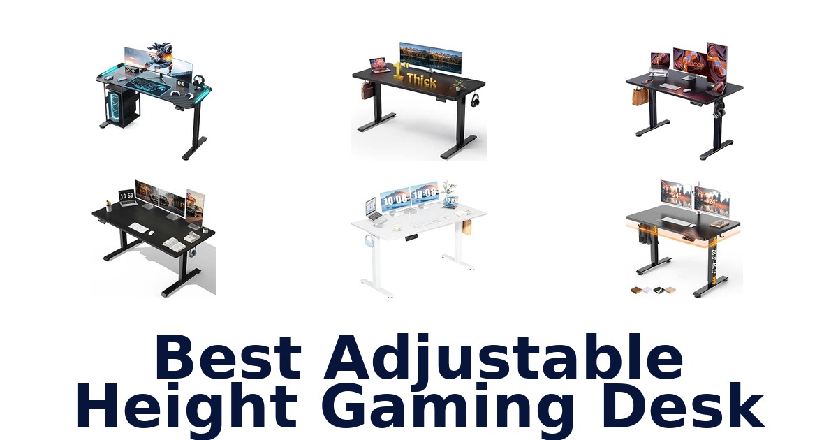 Best Adjustable Height Gaming Desk